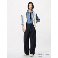 Uniqlo - Jersey Barrel Leg Trousers (longer) - Navy - XXL | UNIQLO (UK)