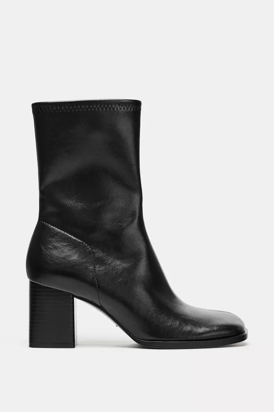BLOCK HEEL ANKLE BOOTS | Zara US