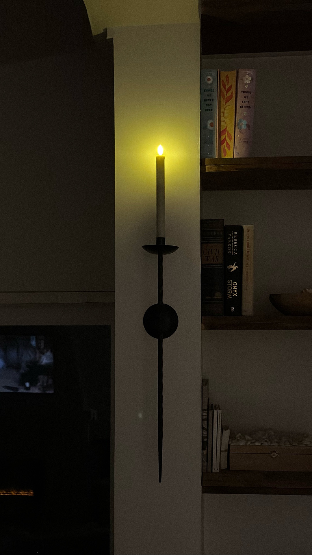 Wall candle sconces with faux candles

#LTKSeasonal #LTKHome #LTKHoliday