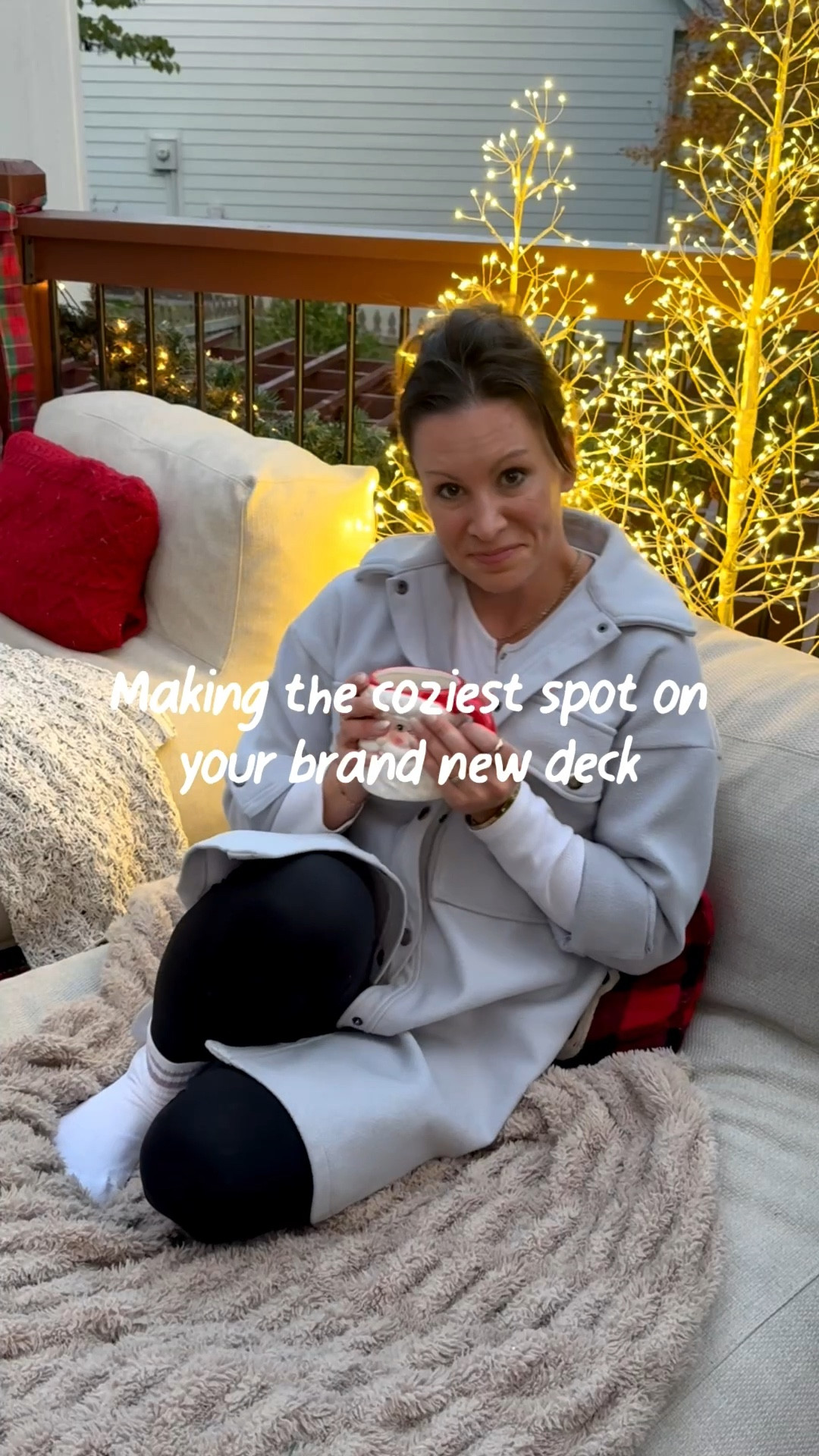 The coziest spot to work, read, or just sip a coffee outdoors this holiday season ❤️

#LTKSeasonal #LTKHoliday #LTKHome