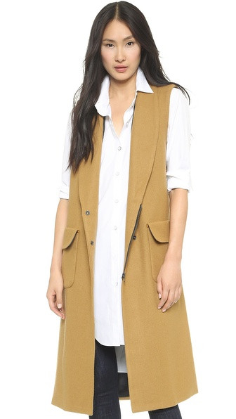 Rachel Comey Memento Sleeveless Coat - Camel | Shopbop