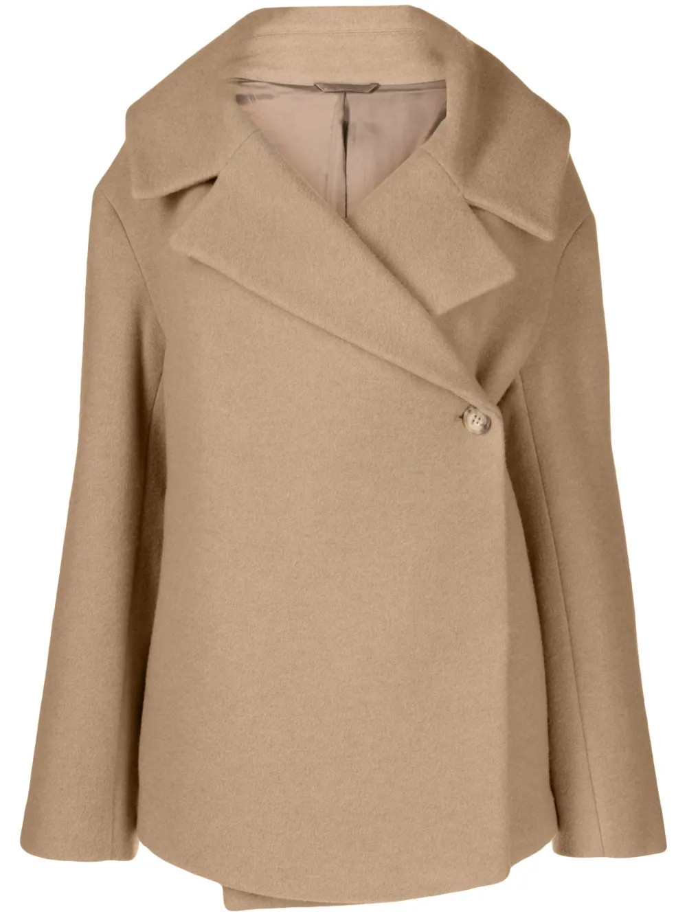 TOTEME | Wrap Felted Jacket | Neutrals | FARFETCH PT | Farfetch Global