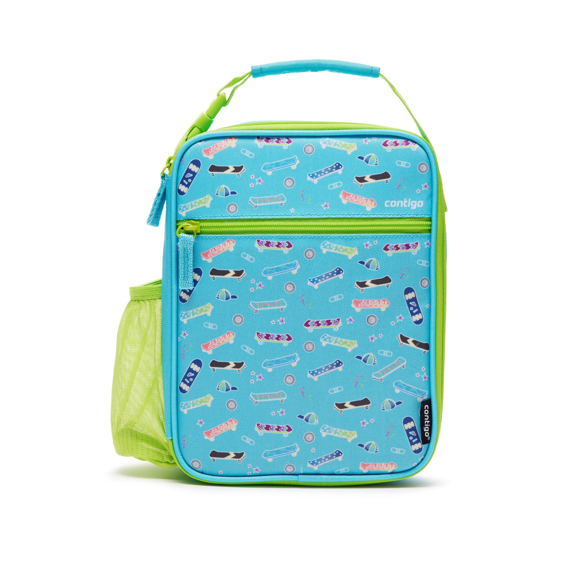 Contigo Kids Insulated Reusable Lunch Box with Antimicrobial Liner and Water Bottle Holder, in Bl... | Walmart (US)
