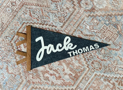 Custom Name Pennant Personalized Baby Gift