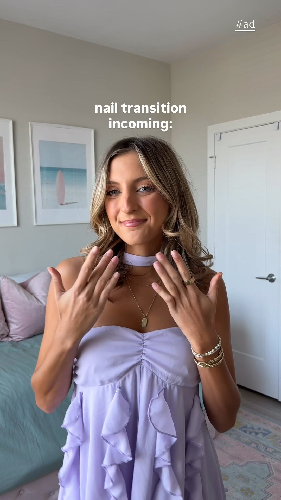 #ad wedding guest nails are ready 💜💅🏼💍@target #kissnails get them on @shop.ltk #ltkit ()  #KissPartner #KissNails #TargetPartner #Target 