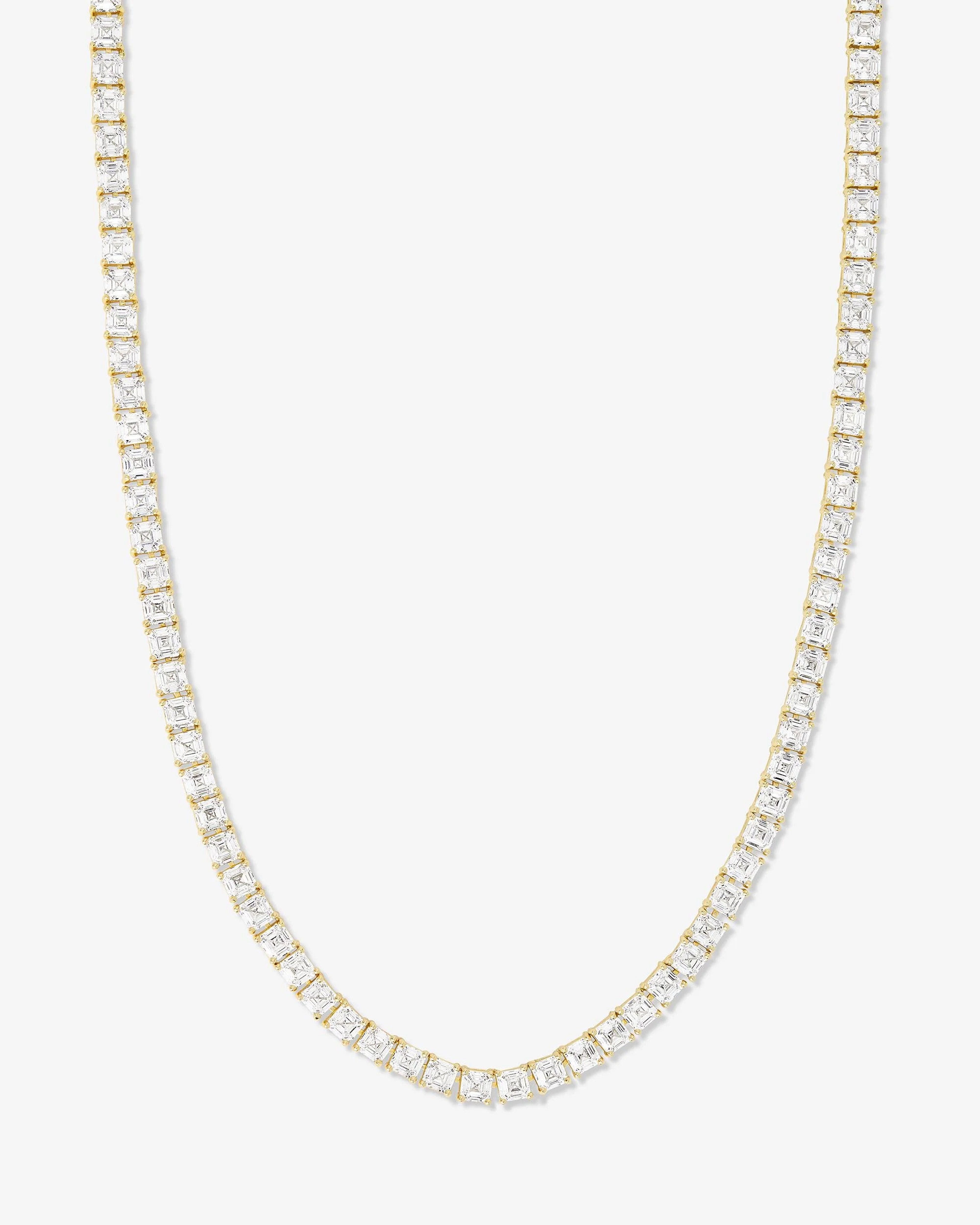 Lil Queen's Tennis Necklace 24" - Gold|White Diamondettes | Melinda Maria Jewelry