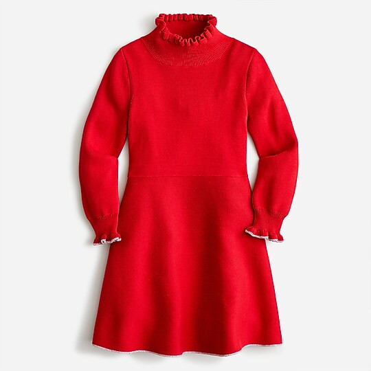 Girls' mockneck sweater-dress | J. Crew US
