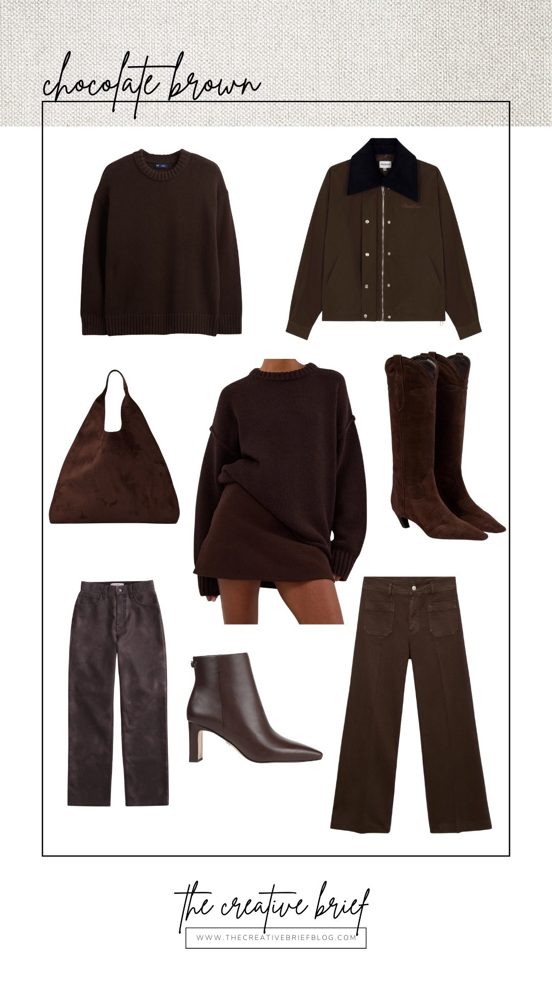 Favorite chocolate brown pieces, fall outfit inspo, chocolate brown staples, capsule wardrobe, chocolate brown suede, suede fall bag, brown boots 

#LTKFindsUnder100 #LTKShoeCrush #LTKStyleTip