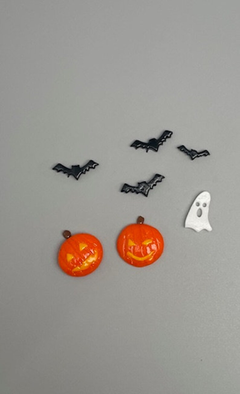 Fused glass Halloween embellishments coe 90 | Etsy (US)