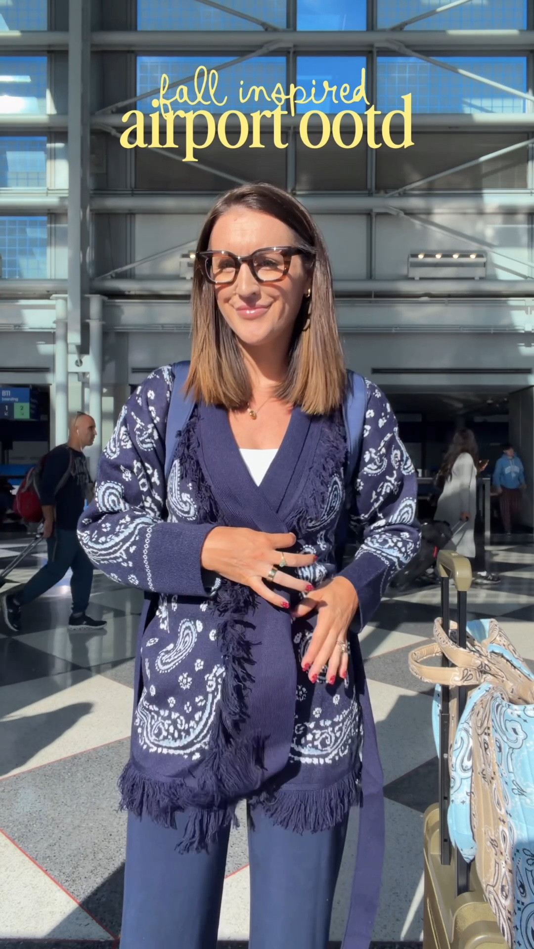 Linking my exact travel outfit + the amazon looks for less! My Spanx air essentials pants are 20% off with code LTK20. Linking my breastmilk cooler backpack and supplies as well. Airport style!