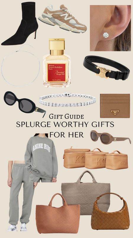Splurge worthy items for her gift guide! Gifts for her 


Belt, sunglasses, wallet, Prada, anine bing, perfume, jewelry, shoes, boots, Nike, purse, bag, tote, travel cases, tennis bracelet, Diamond bracelet, jewelry, gifts for her

#LTKGiftGuide #LTKstyletip #LTKCyberWeek