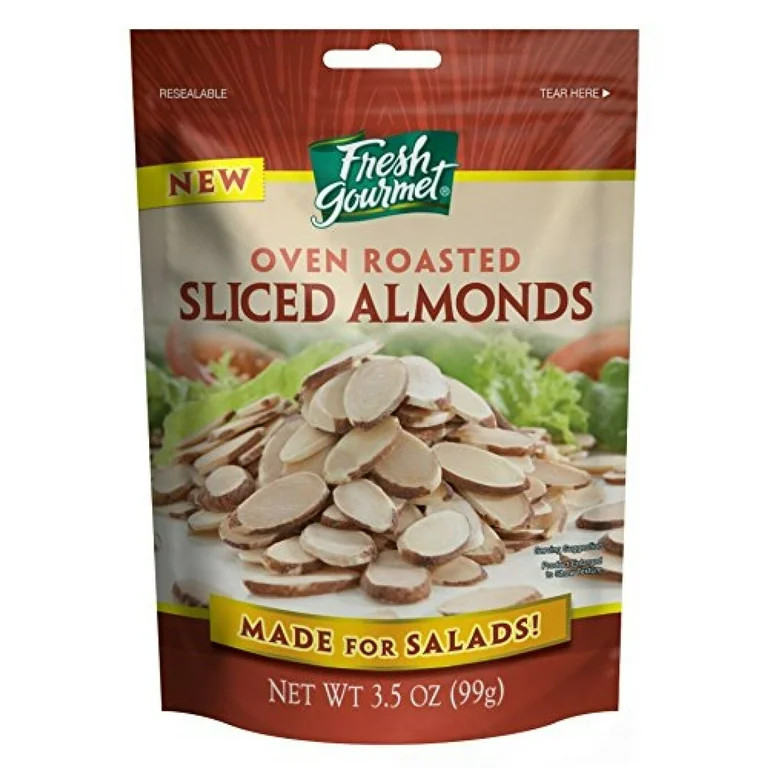 Fresh Gourmet Sliced Almonds, Oven Roasted (Pack of 2) | Walmart (US)