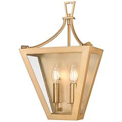 Montalcino by Z-Lite Rubbed Brass 2 Light Wall Sconce | www.lampsplus.com | Lamps Plus