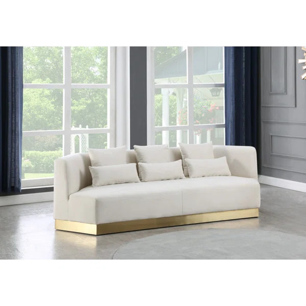 Shela 93'' Velvet Sofa | Wayfair North America