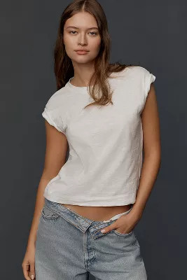 The Billy Regenerative Cotton Crew Tee by Pilcro | Anthropologie (US)