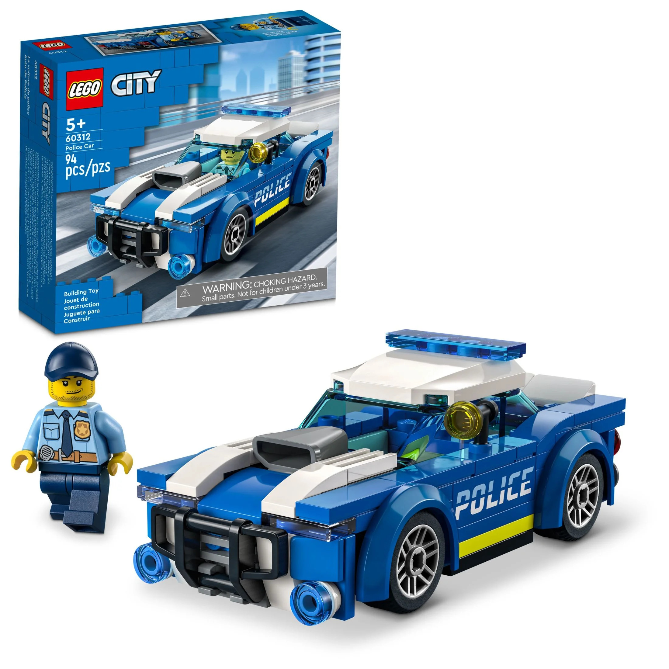 LEGO City Police Car Toy 60312 for Kids 5 plus Years Old with Officer Minifigure, Small Gift Idea... | Walmart (US)