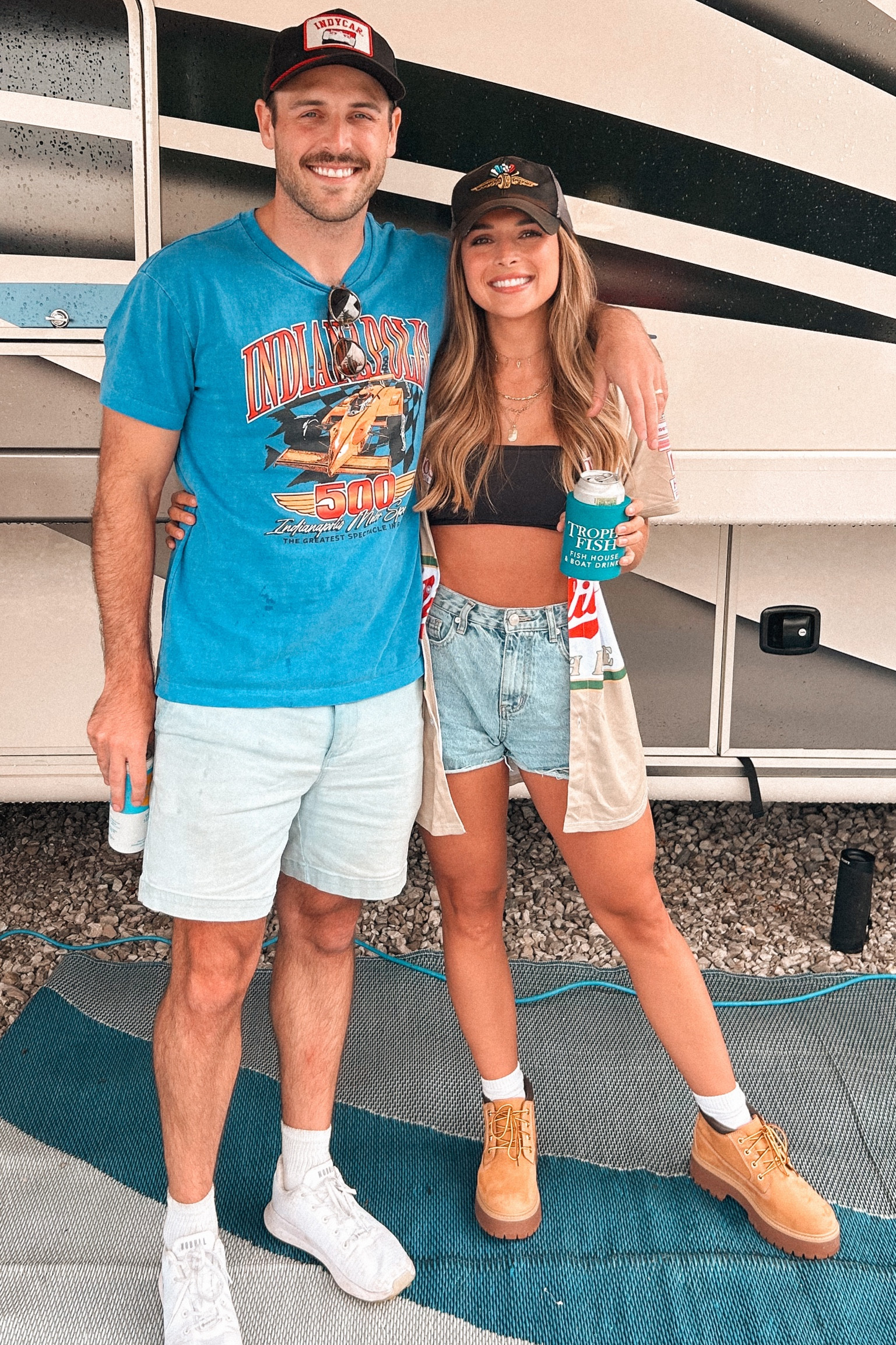 My Indy 500 look 🤍 perfect denim shorts y’all!