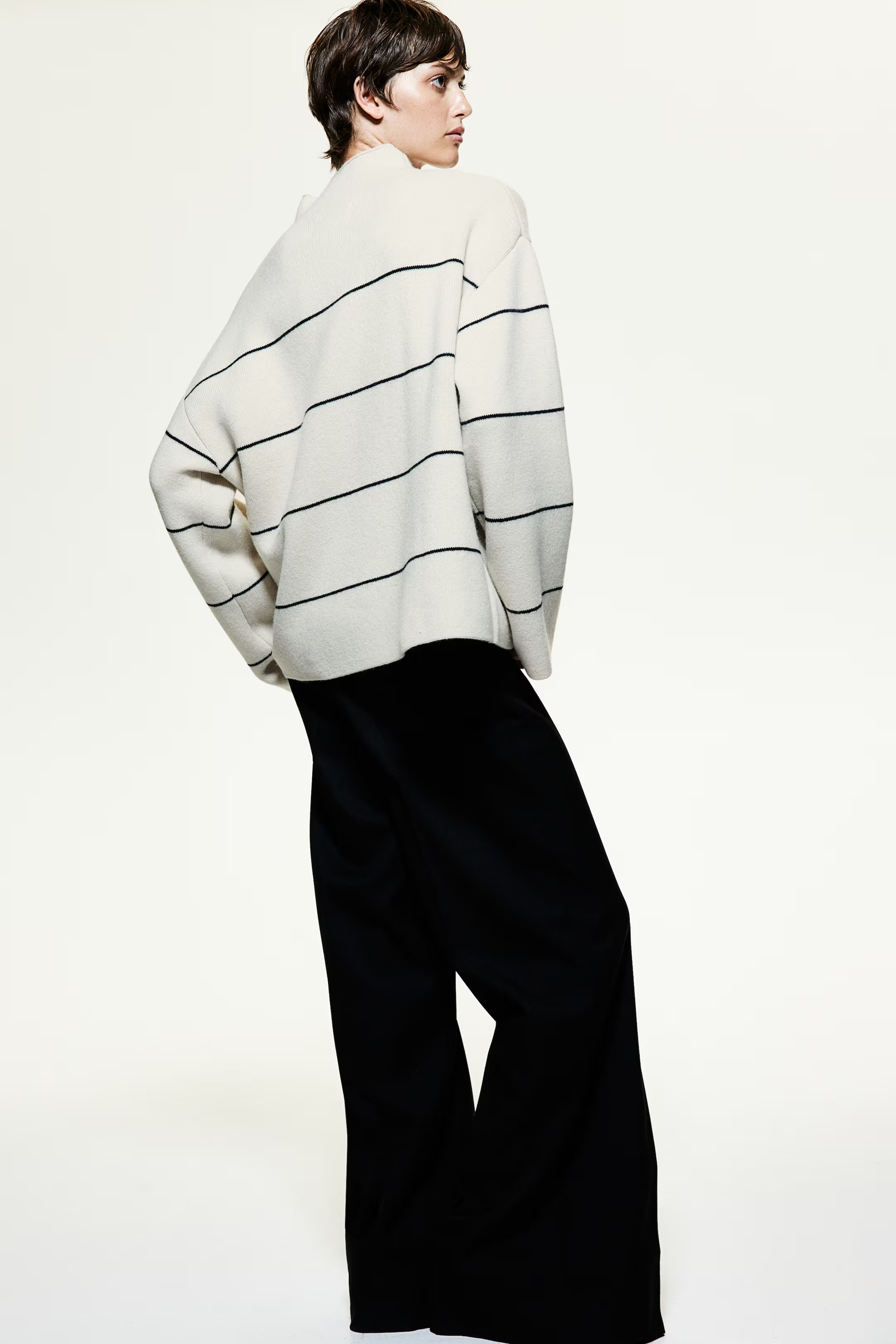 Wool-Blend Mock-Turtleneck Sweater | H&M (US + CA)