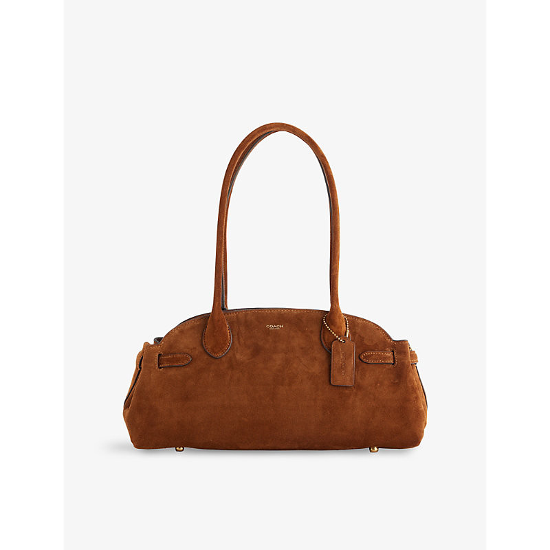 Coach Womens B4/Warm Brown Empire 34 Suede Shoulder Bag | Selfridges