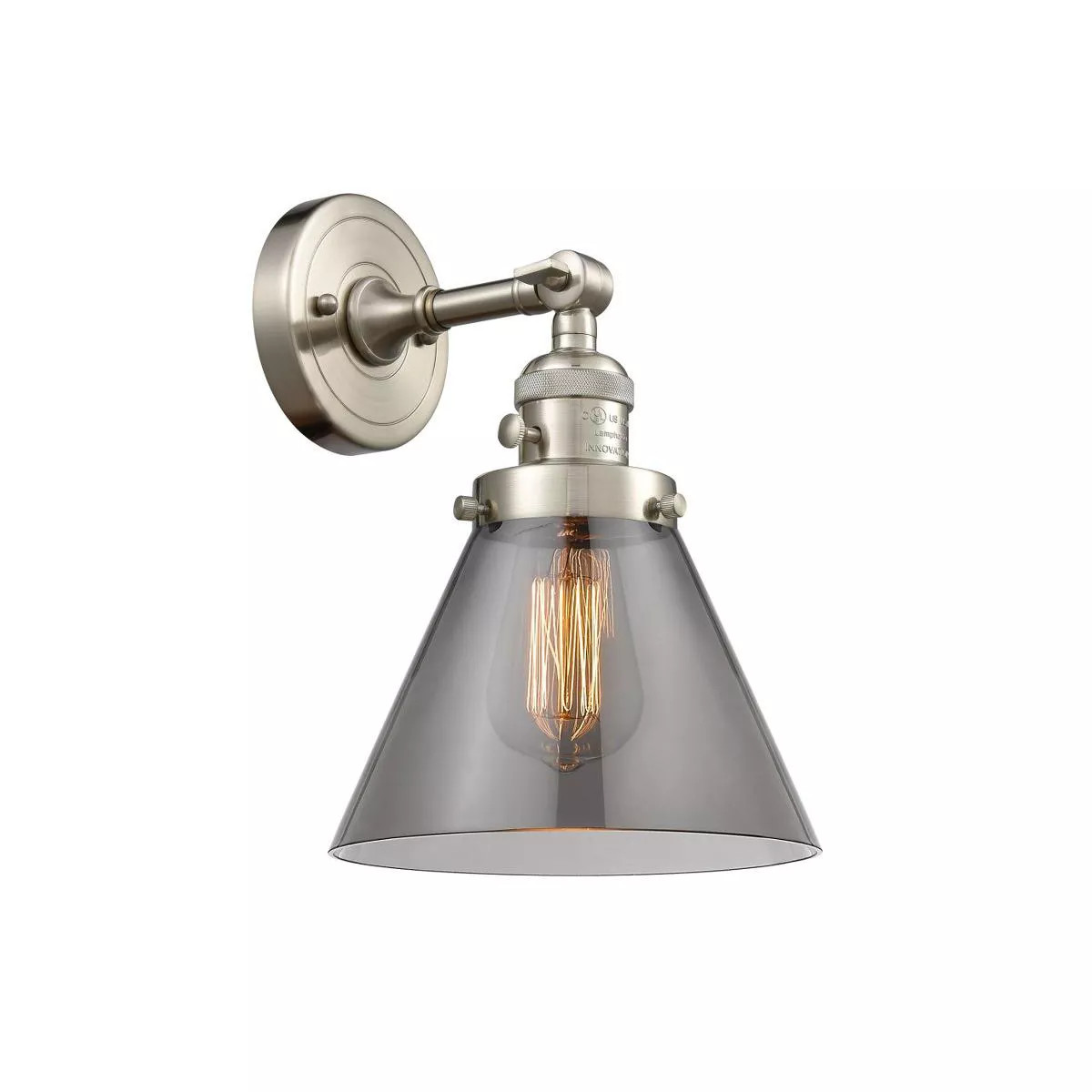 Innovations Lighting Cone 1 - Light Sconce in  Brushed Satin Nickel | Target