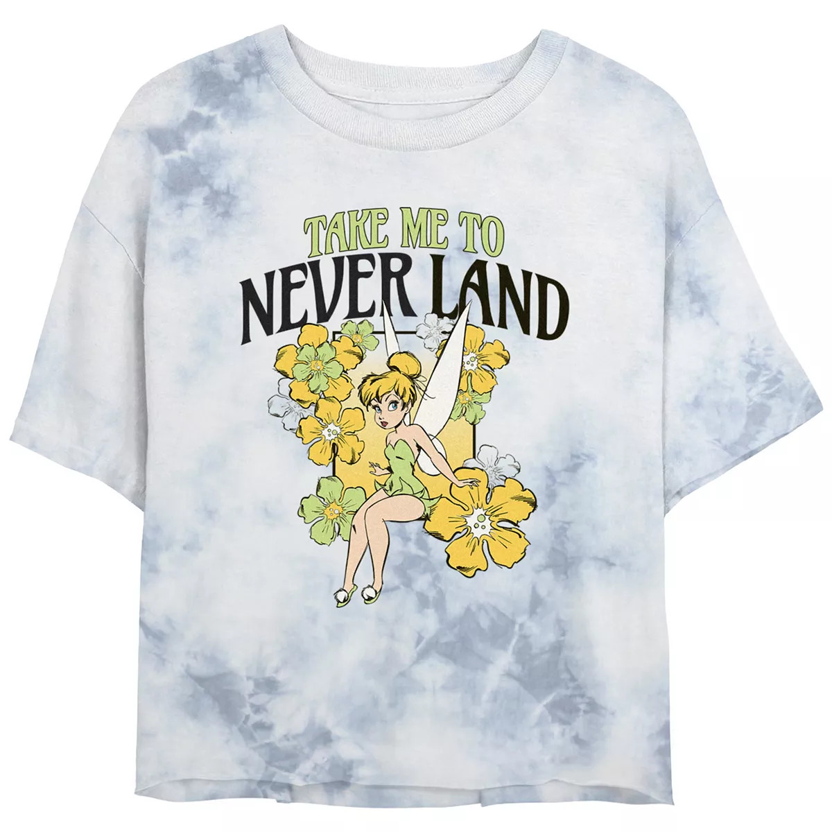 Disney's Tinker Bell Juniors' "Take Me To Neverland" Bombard Wash Graphic Tee | Kohl's