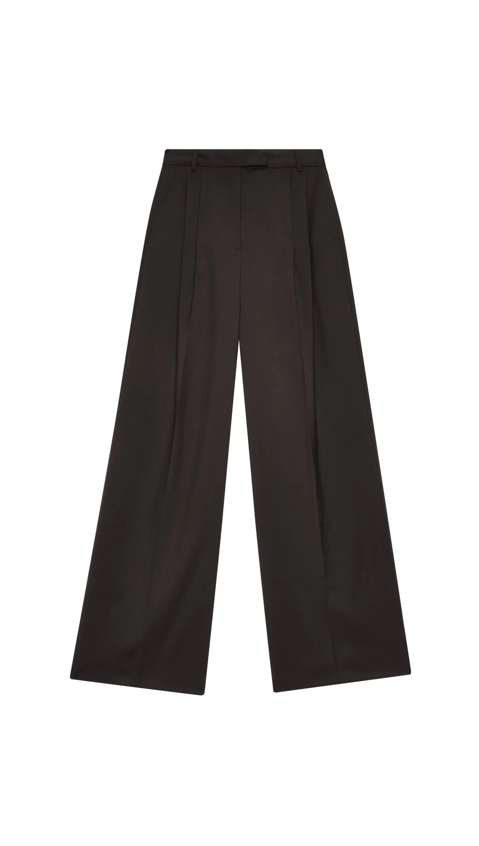 Pleated Trouser in Seasonless Wool | Women's Pants | Argent | Argent