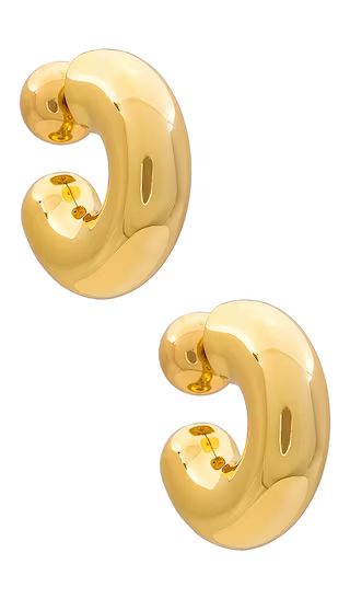 Tome Large Hoops in Gold | Revolve Clothing (Global)