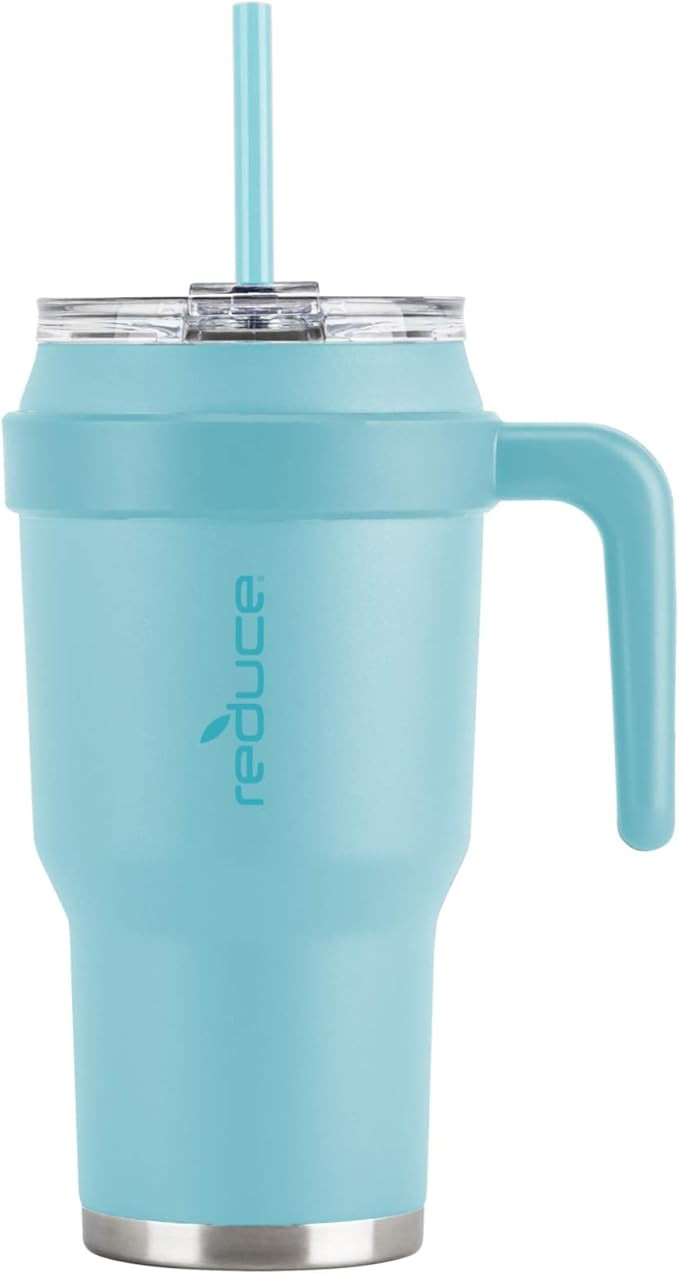 Reduce Mug – 40 oz Tumbler Mug With Straw, Lid and Handle – 34 Hours Cold, Vacuum Insulated S... | Amazon (US)