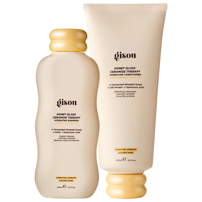 Gisou Honey Gloss Ceramide Therapy Hydrating Shampoo & Conditioner Duo | Sephora (US)