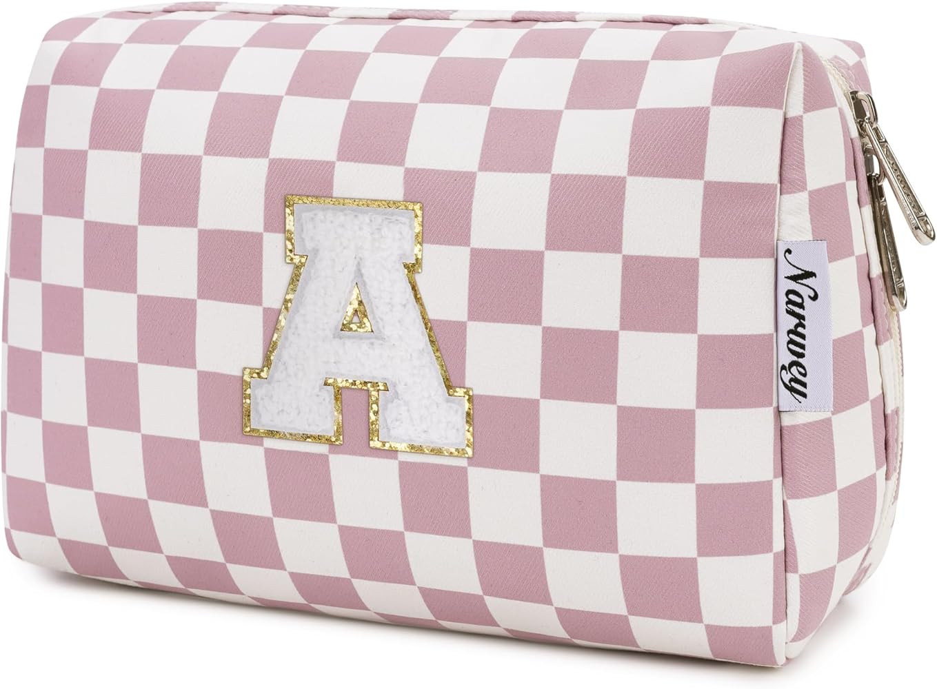 Narwey Birthday Gifts for Teen Girls Kids Tween Women, Personalized Initial Makeup Bag Trendy Stu... | Amazon (US)