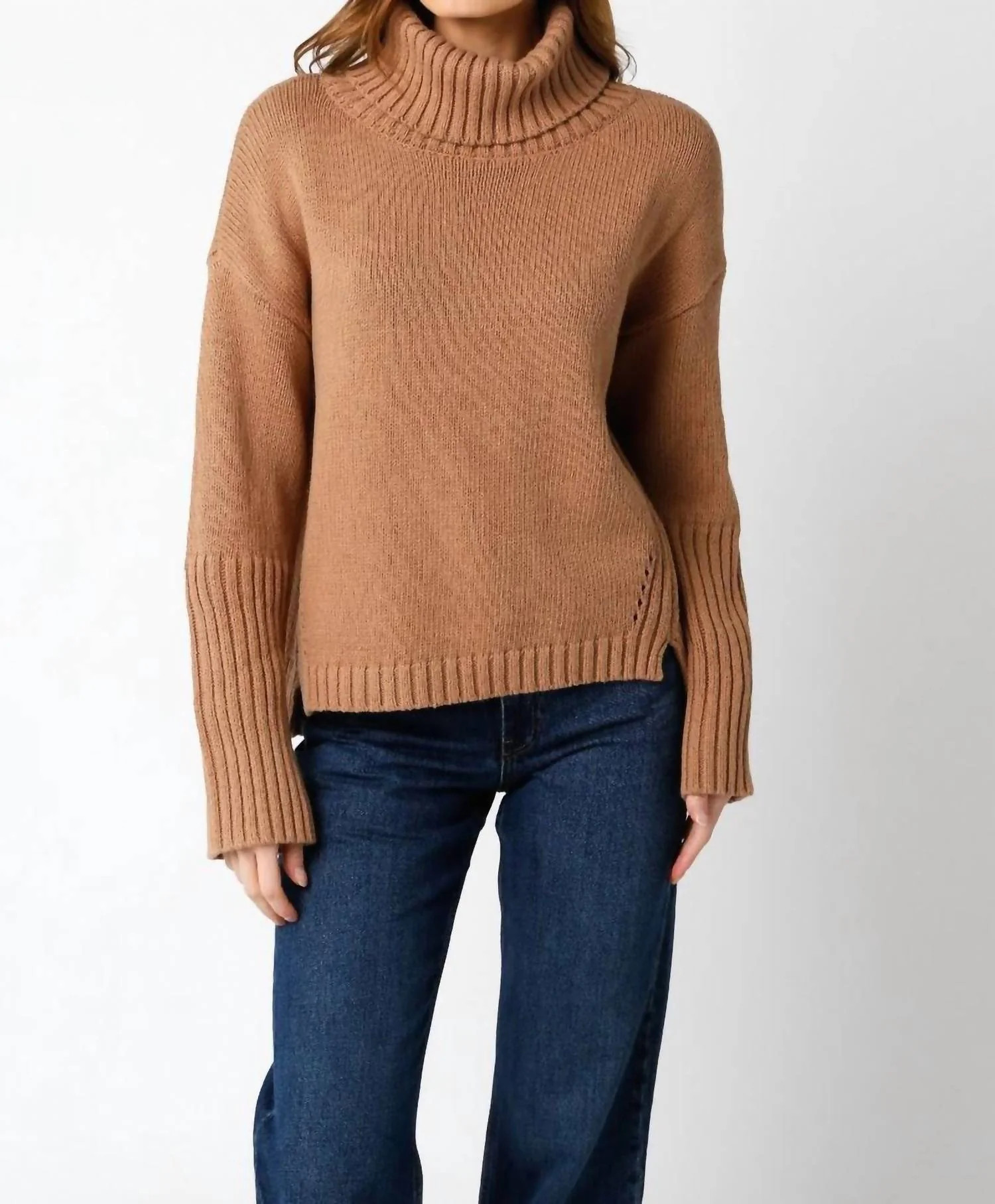 Harley Sweater In Tan | Shop Simon
