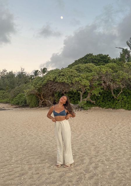 outfit links from this IG post 🌙 I tried linking similar beach pants but mine on are from rhythm 

#LTKtravel #LTKSeasonal