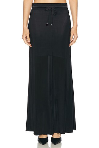 Drawstring Waist Maxi Skirt | FWRD 