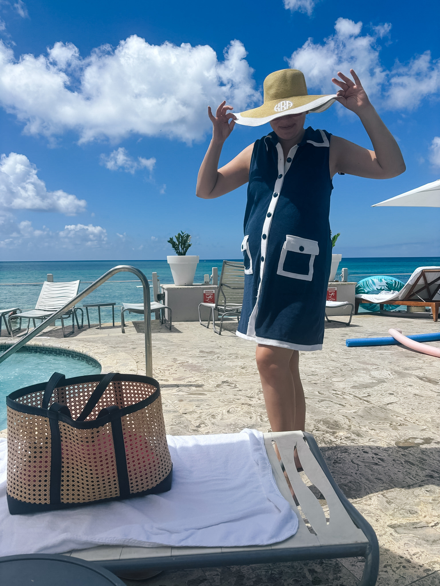 Of course we went straight to the pool/ocean. 

#LTKSwim #LTKBump #LTKSeasonal