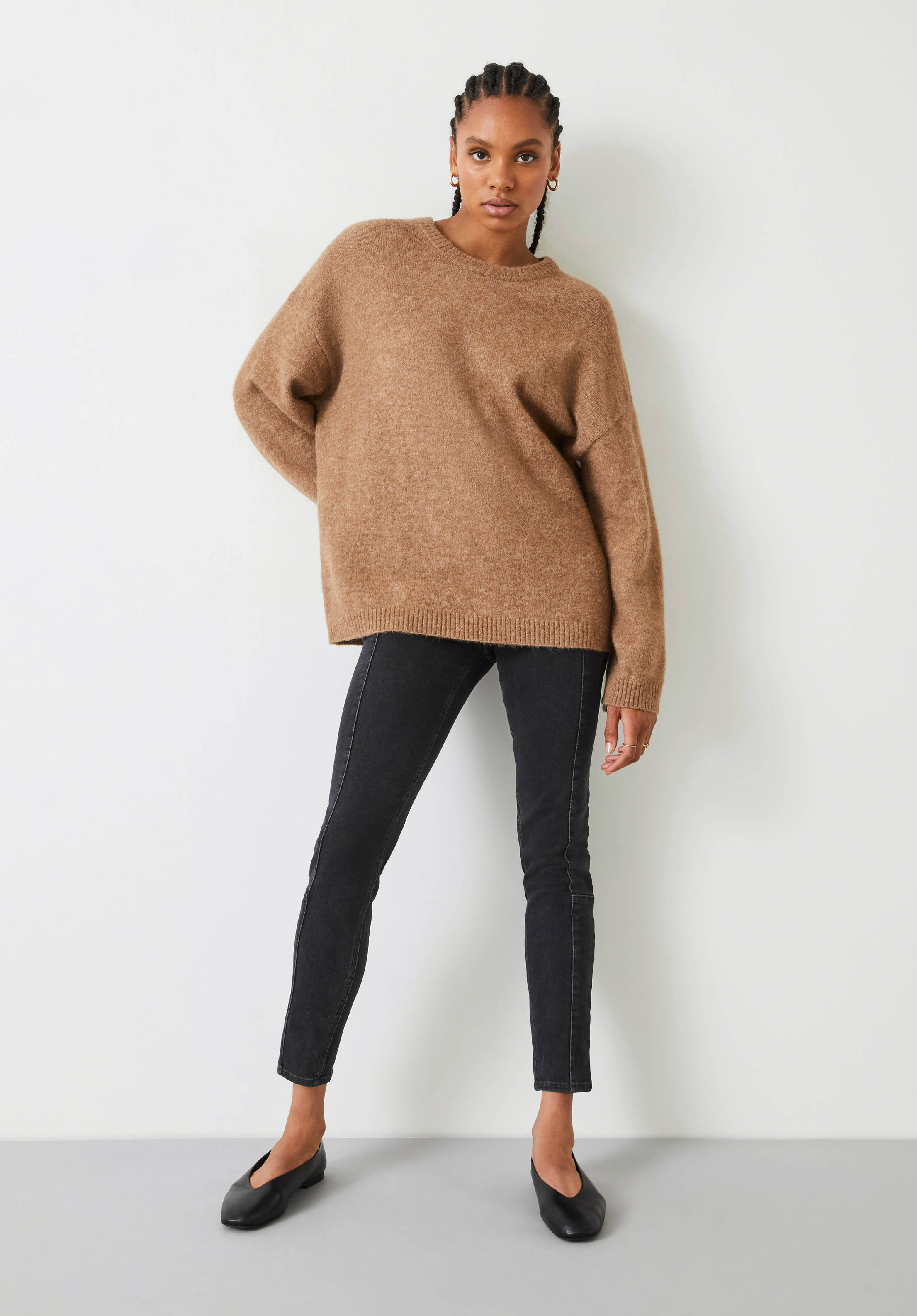 Elaine Slouchy Fit Wool Blend Jumper | Hush UK
