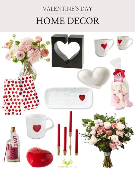 Get ready for Valentine’s Day with these fun home decor pieces! From faux florals, to heart shaped trays and candles - this selection of Valentine’s Day home decor is super easy to use!

#LTKhome #LTKSeasonal