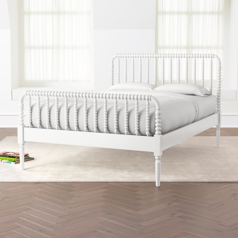 Jenny Lind White Full Bed + Reviews | Crate and Barrel | Crate & Barrel