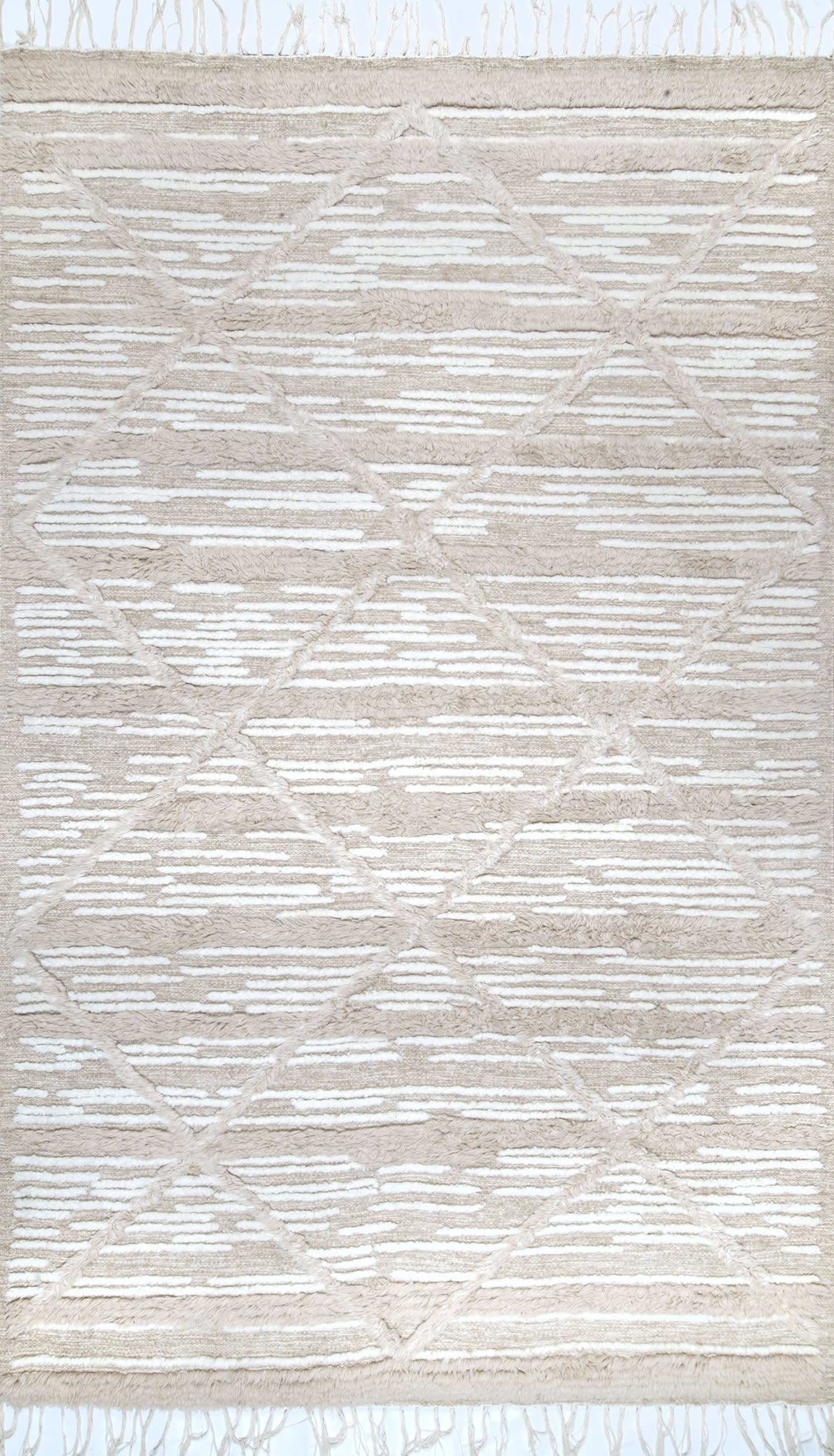 Beige Bing Shag 5' x 8' rug | Rugs USA