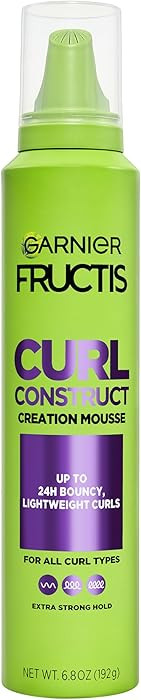 Garnier Fructis Curl Construct Creation Mousse, Curl Activator Provides Frizz Control, Long-Lasti... | Amazon (US)