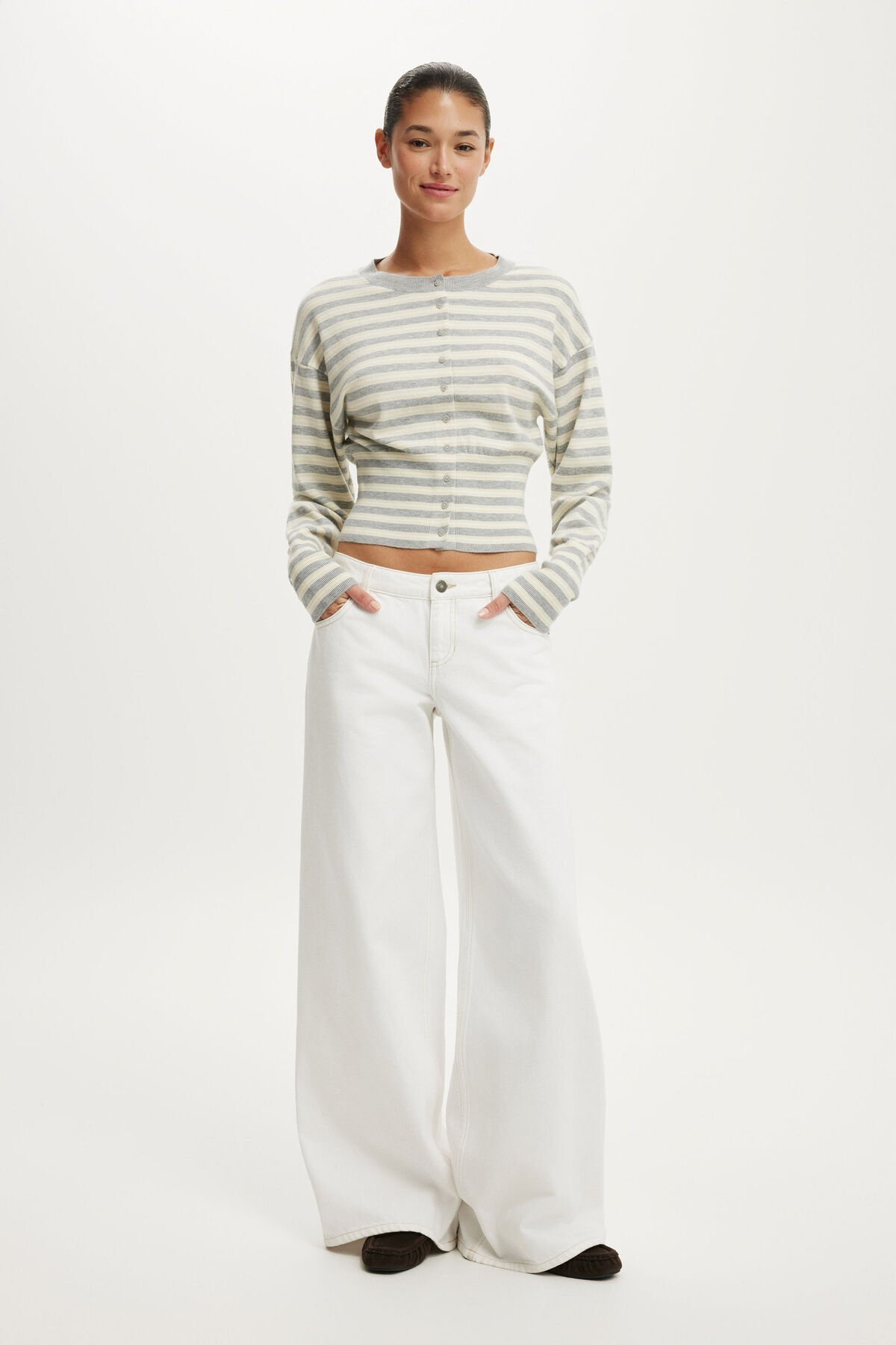 Sara Button Cardigan | Cotton On (UK)