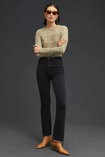 MOTHER The Hustler Ankle Fray Jeans | Anthropologie (US)
