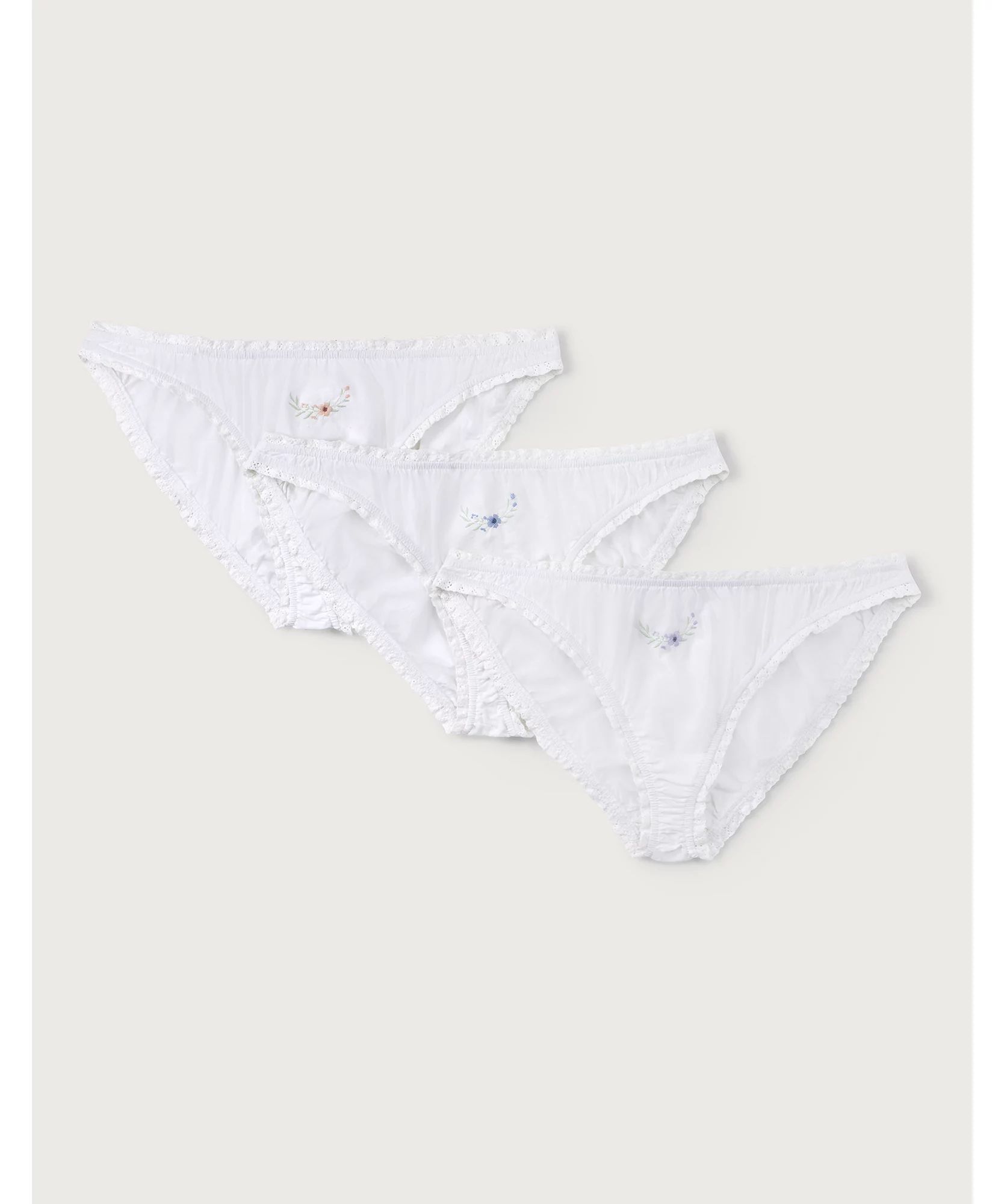 Embroidered Sleep Briefs | The White Company (UK)