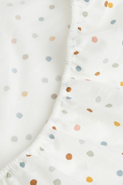 Patterned Cotton Fitted Sheet | H&M (US + CA)