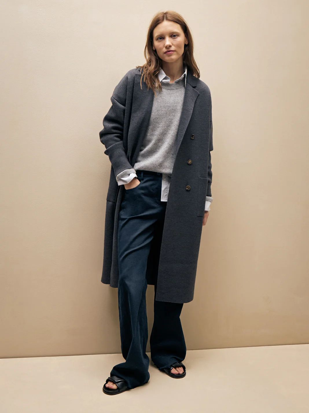 Knit Overcoat in Wool | TWP