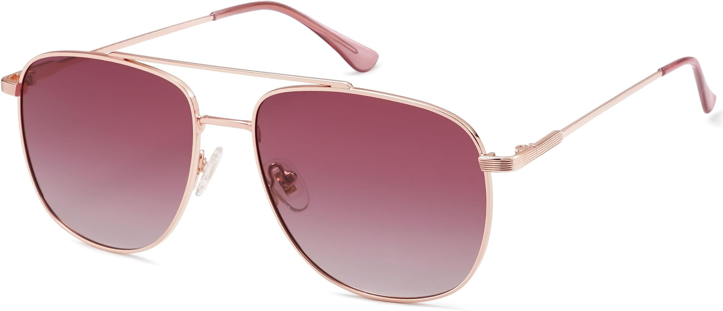 SOJOS Polarized Aviator Sunglasses Womens Men Trendy Designer Shades SJ1218 | Amazon (US)
