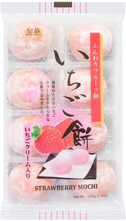 Doces Importados do Japão - Strawberry Mochi - Royal Family - 1 pacote com 8u | Amazon (BR)