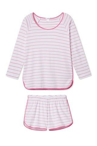 Pima Long-Short Set in Rose | LAKE Pajamas
