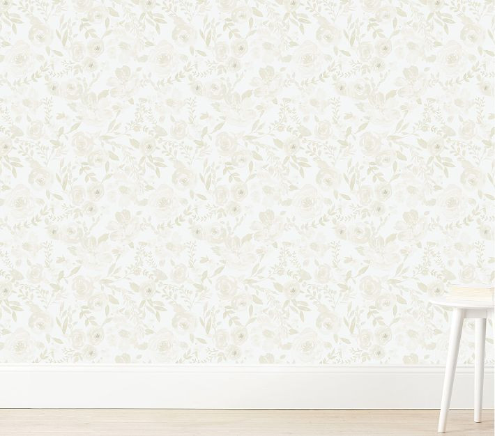 Wallpaperie Lillian Blanche Wallpaper | Pottery Barn Kids
