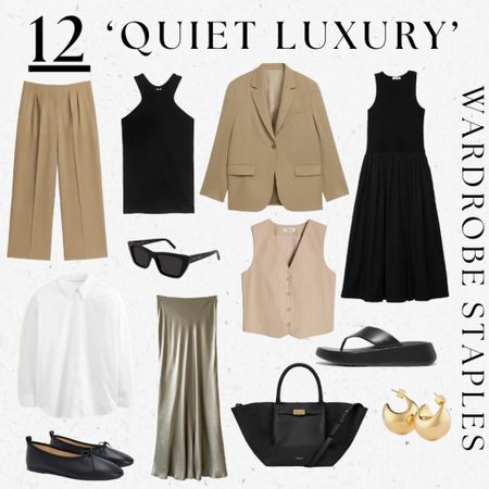 ‘Quiet luxury’ wardrobe staples for that ‘old money’ aesthetic ✨ (listed below) 

1. Cotton tank top
2. Loose tailored trousers 
3. Oversize button down shirt
4. Relaxed blazer
5. Chunky gold earrings
6. Minimal leather sandals
7. Logo-less everyday handbag
8. Ballet flats 
9. Vest/waistcoat
10. Jersey dress
11. Chic Black sunglasses 
12. Satin slip skirt 

I welcome the buzz around ‘quiet luxury’ at the moment, because it fits in with my values of focusing on thoughtful shopping, a minimalist approach to dressing and wearing true wardrobe investments that will stand the test of time.

Quiet luxury is a synonym for ‘elevated basics’ - wardrobe staples made from quality materials with interesting cuts and silhouettes. Classics with a twist so to speak. On TikTok people are calling it ‘old money aesthetic’ or essentially how to dress like you’re family has generational wealth. So no shouty logos, more minimal styles, paired back styling and inspiration from ‘if you know, you know’ brands like The Row, Khaite, Toteme. 

So I thought I would put together an edit of my ‘quiet luxury’ wardrobe staples, all from the high street, which you can find linked on my LTK page, which is linked in my bio. Remember to look at the composition of materials and to choose high quality fabric - such as 100% cotton, silk, cashmere or recycled fibres where possible. 



#quietluxury #oldmoney #wardrobestaples #classicstyle

#LTKeurope #LTKstyletip #LTKunder100