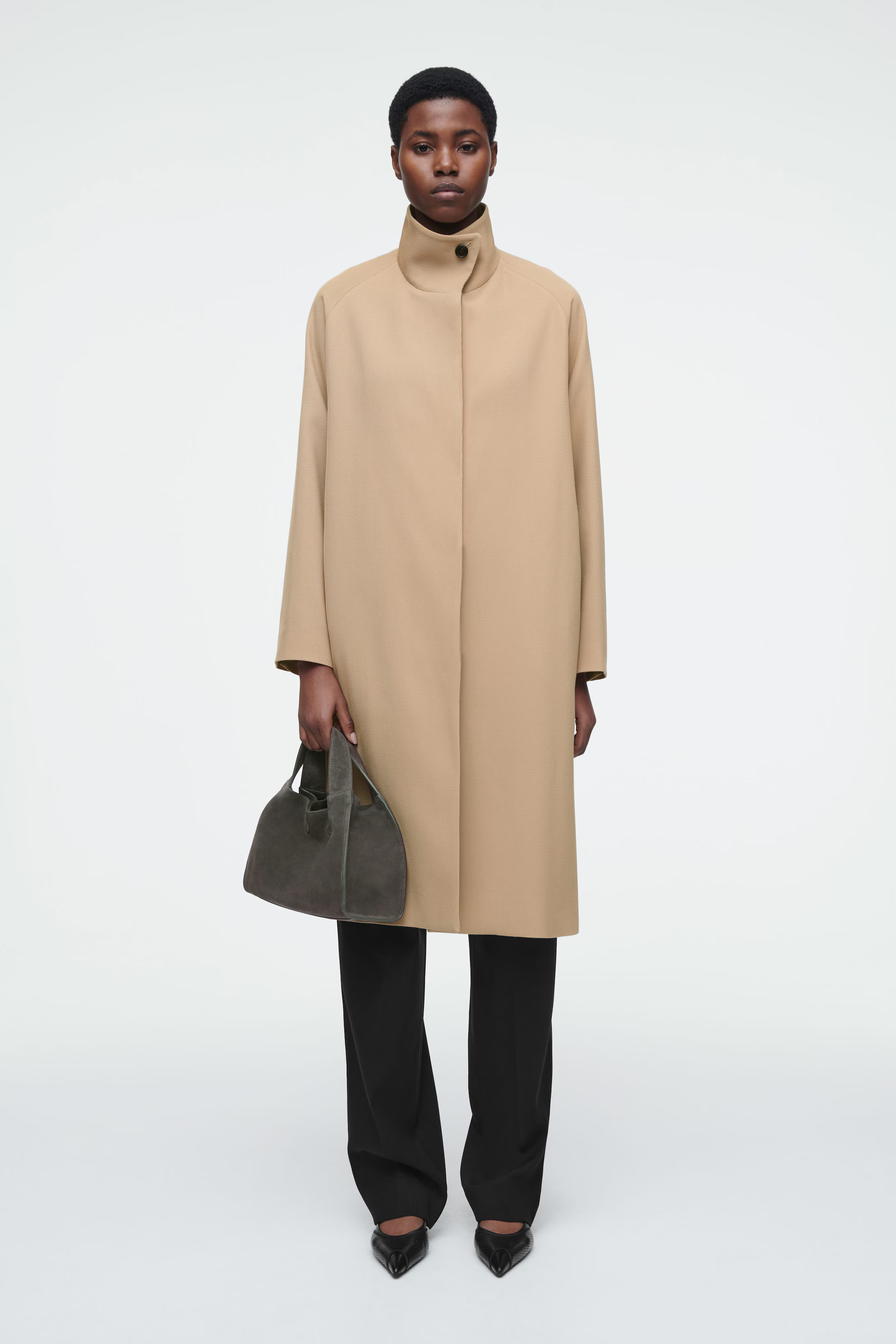 ALCOVE MINI TOTE - SUEDE - MOSS GREEN | COS (EU)